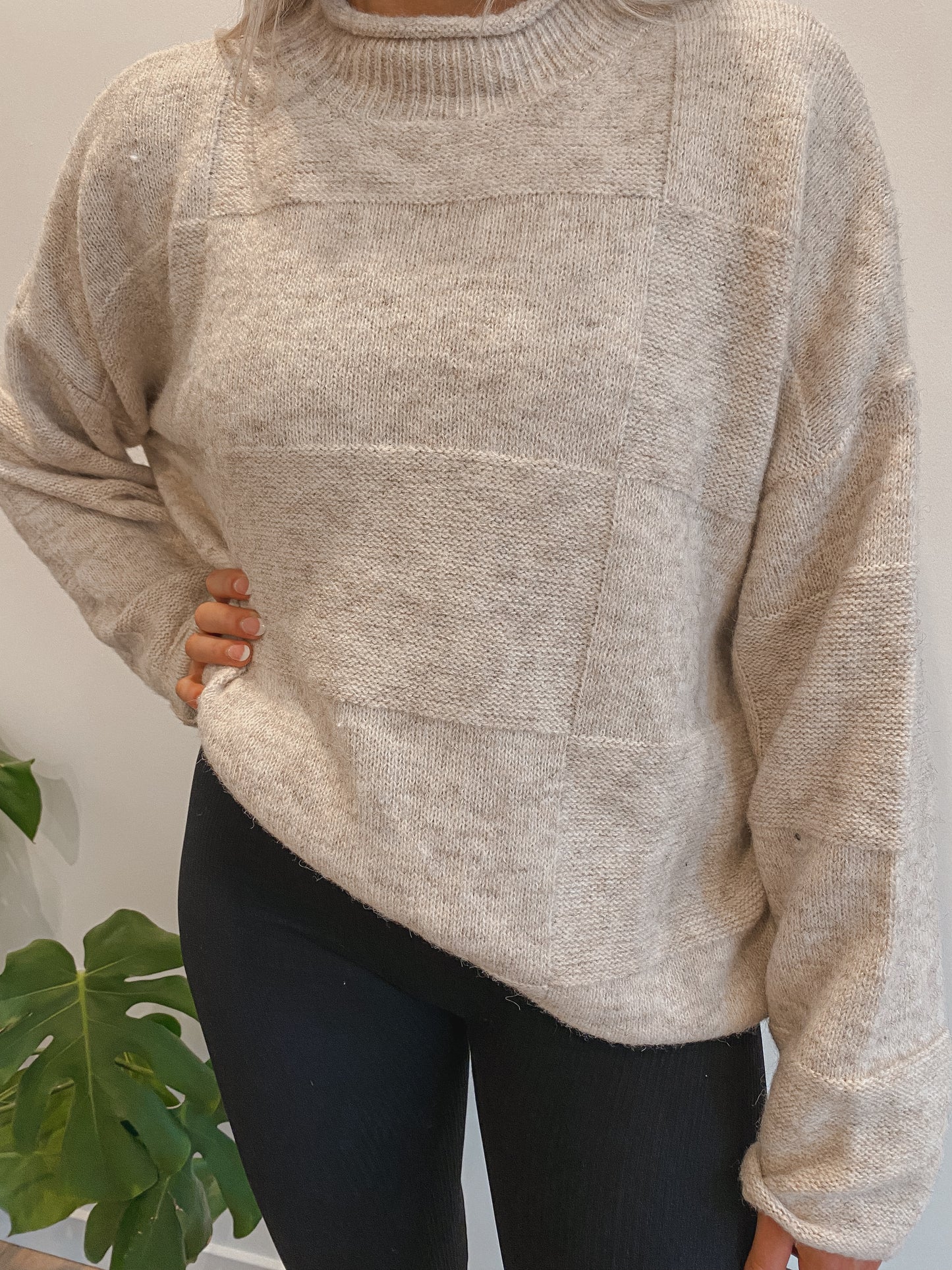 Subtle Patchwork Sweater