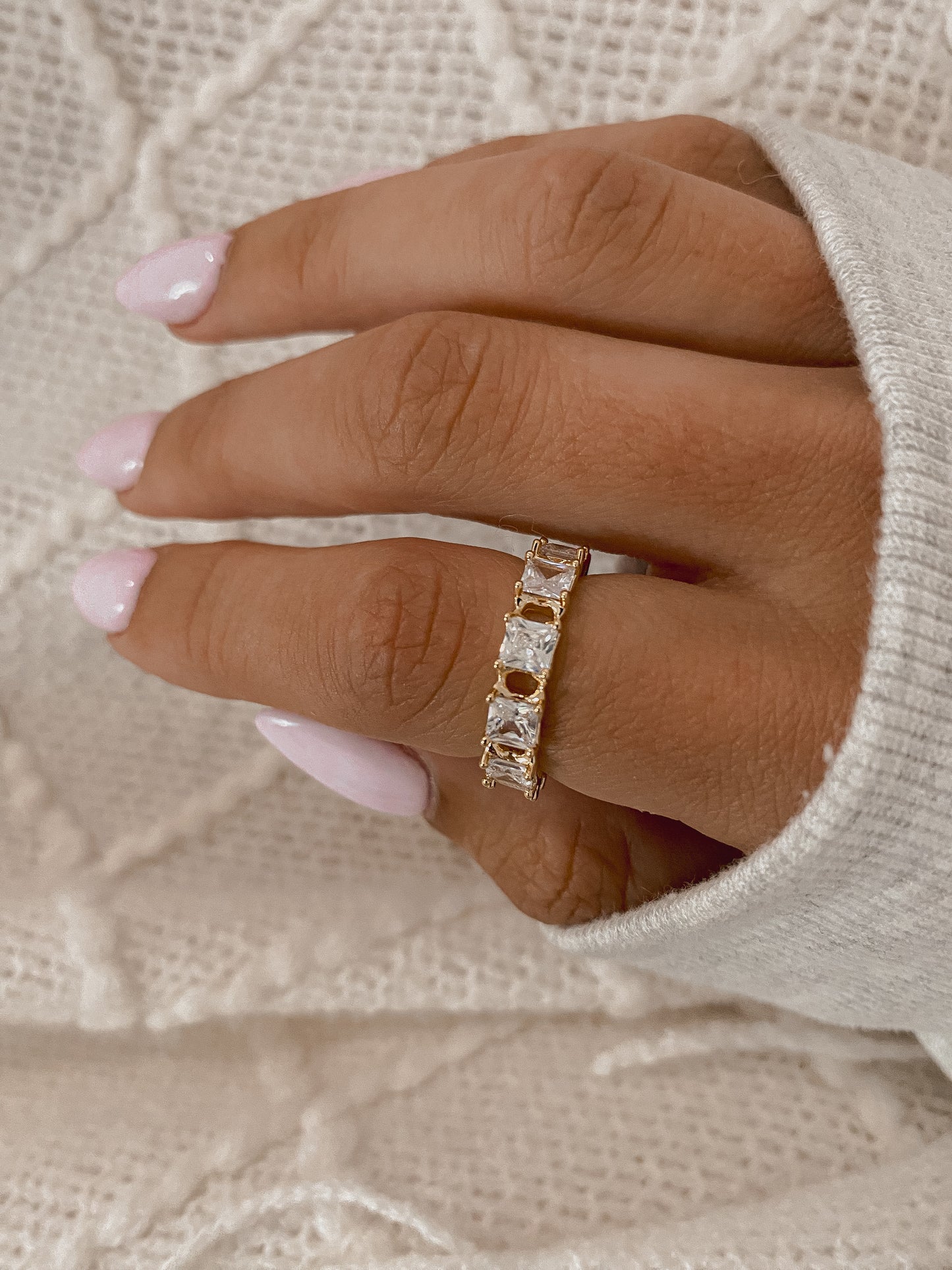 Adjustable Rhinestone Ring