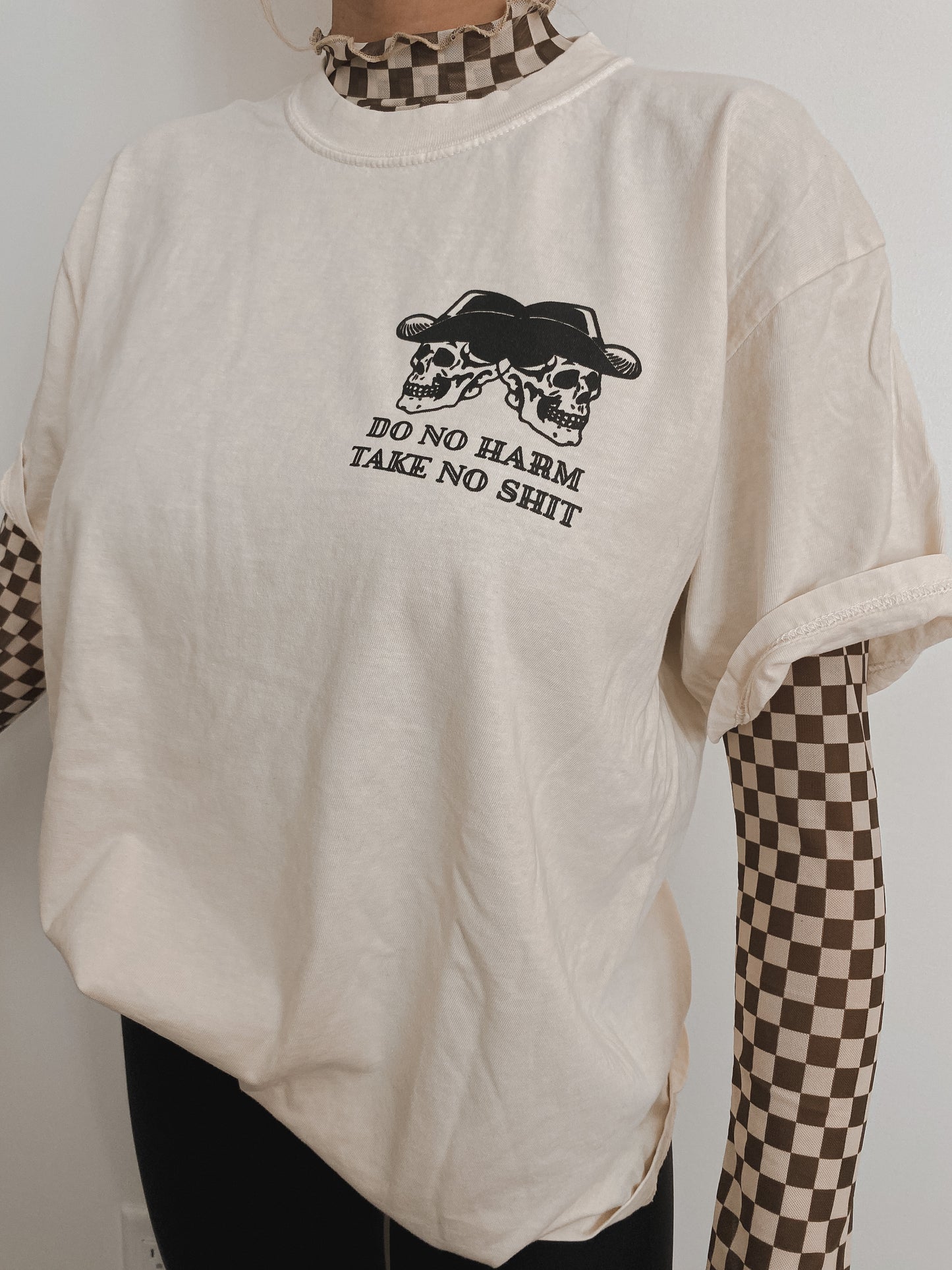 Cowboy Skelly Graphic Tee - Ivory