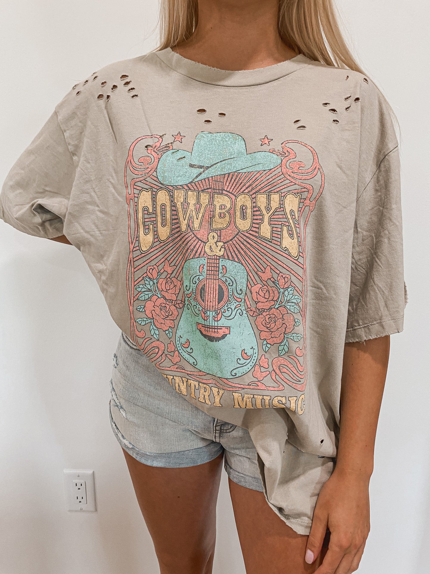Cowboys Oversized Graphic Tee