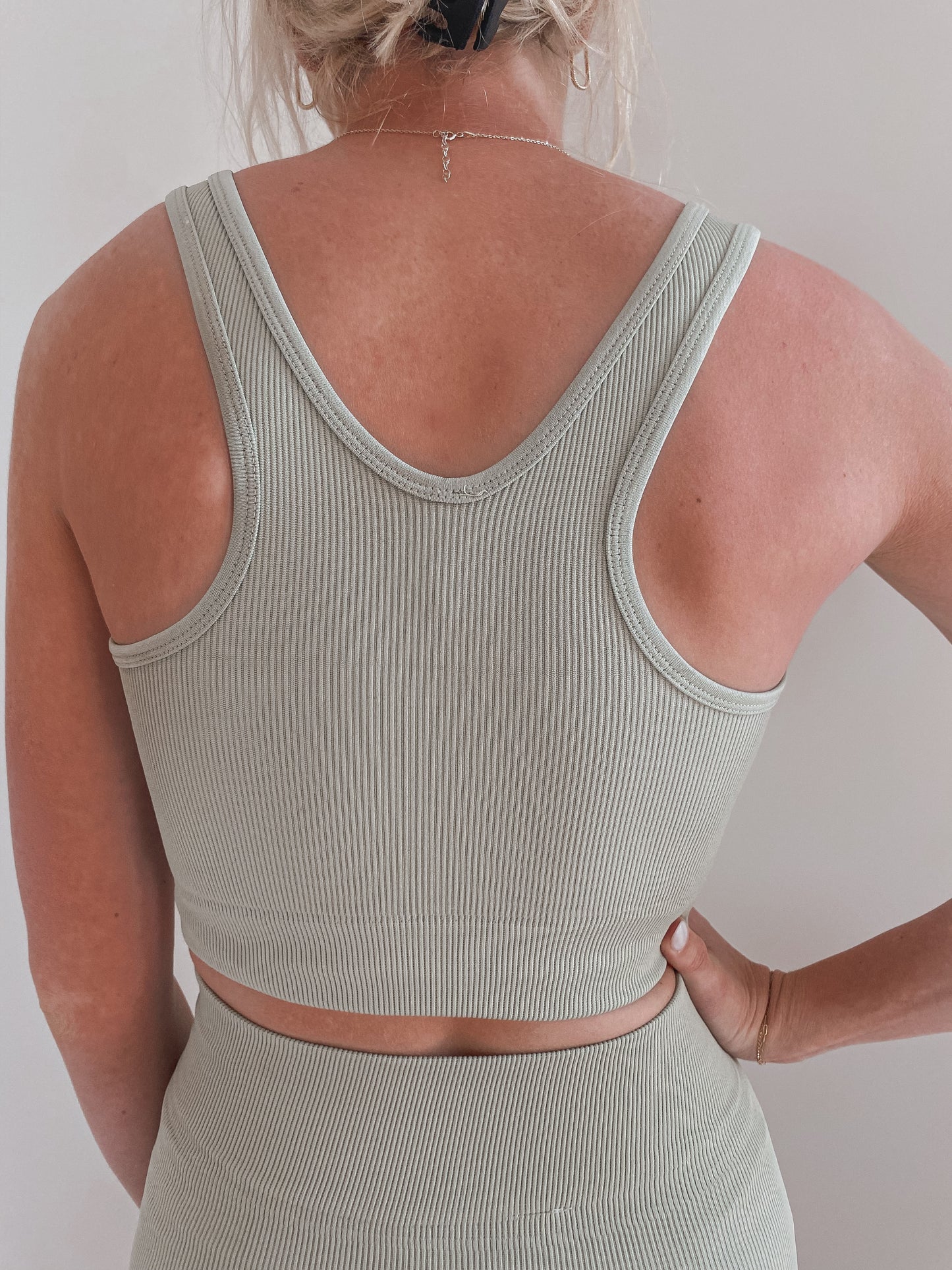 Crop Top + Biker Short Set