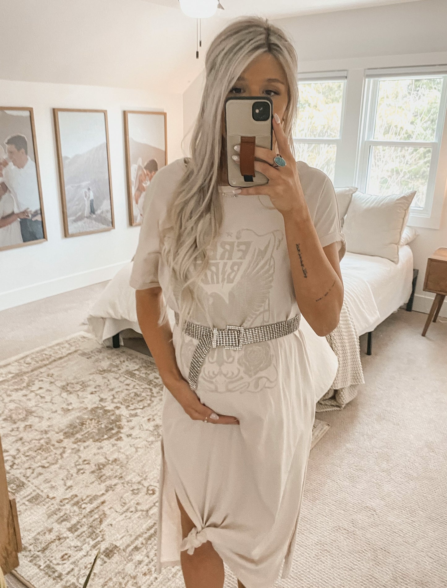 Free Bird Graphic Tee Shirt Dress