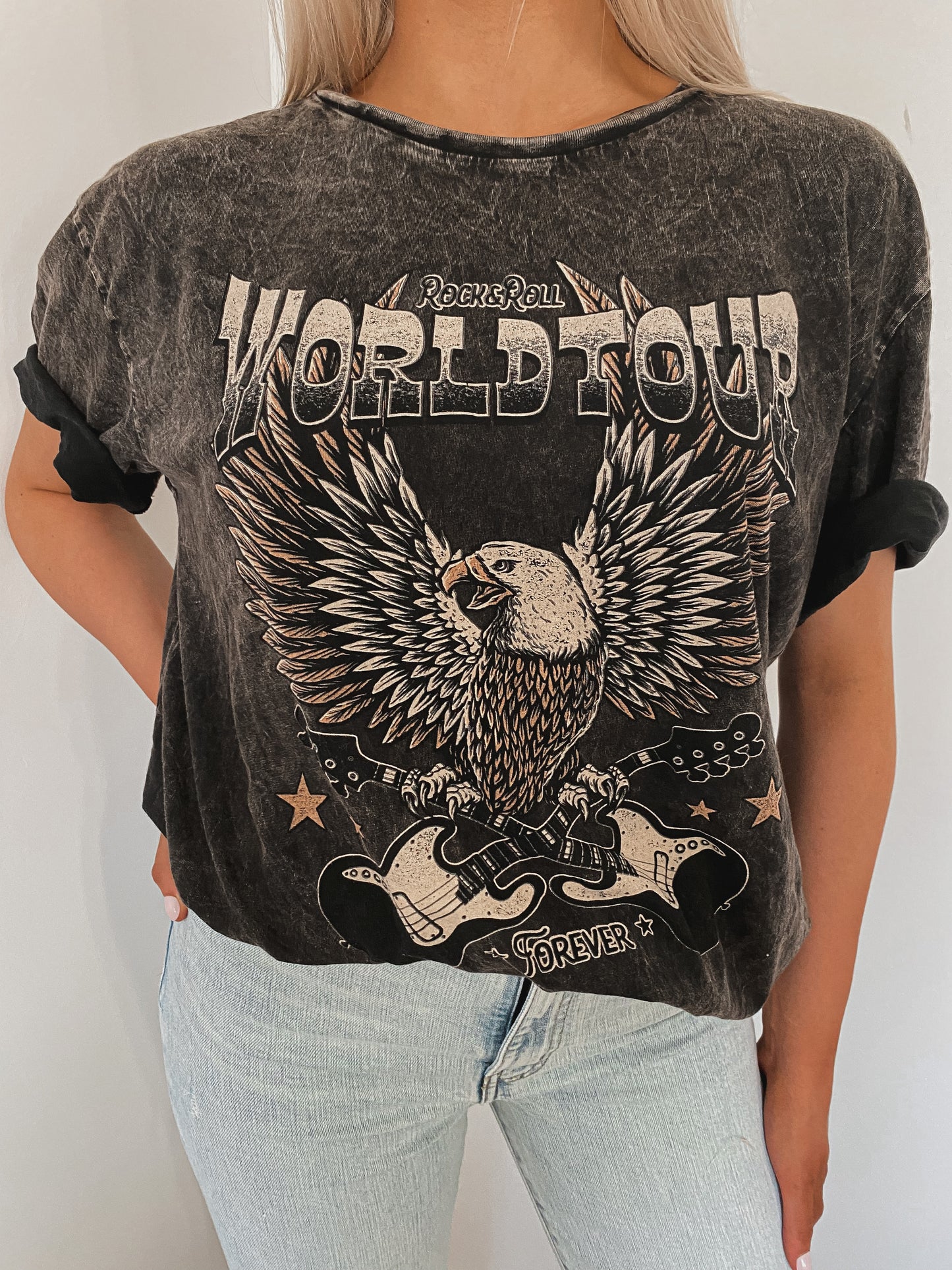 Rock N Roll Oversized Graphic Tee