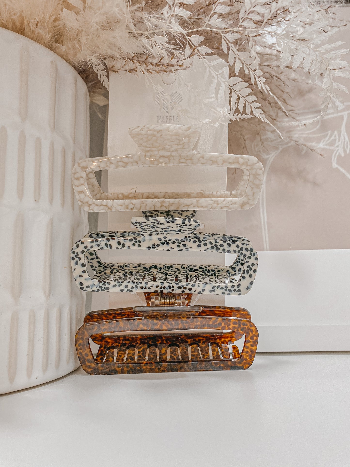 Rectangular Claw Clip Set