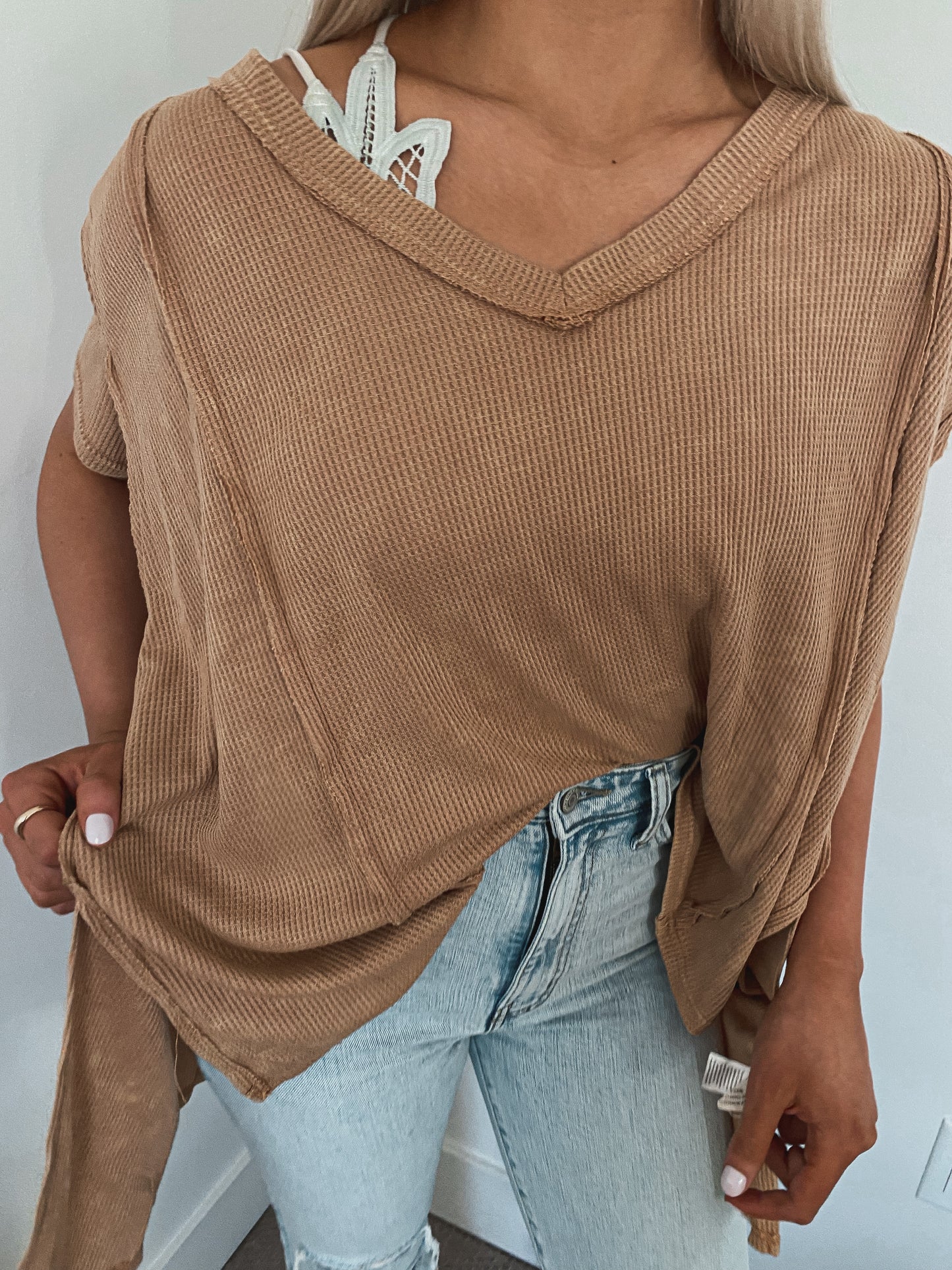 Oversized High-Low Tunic Top