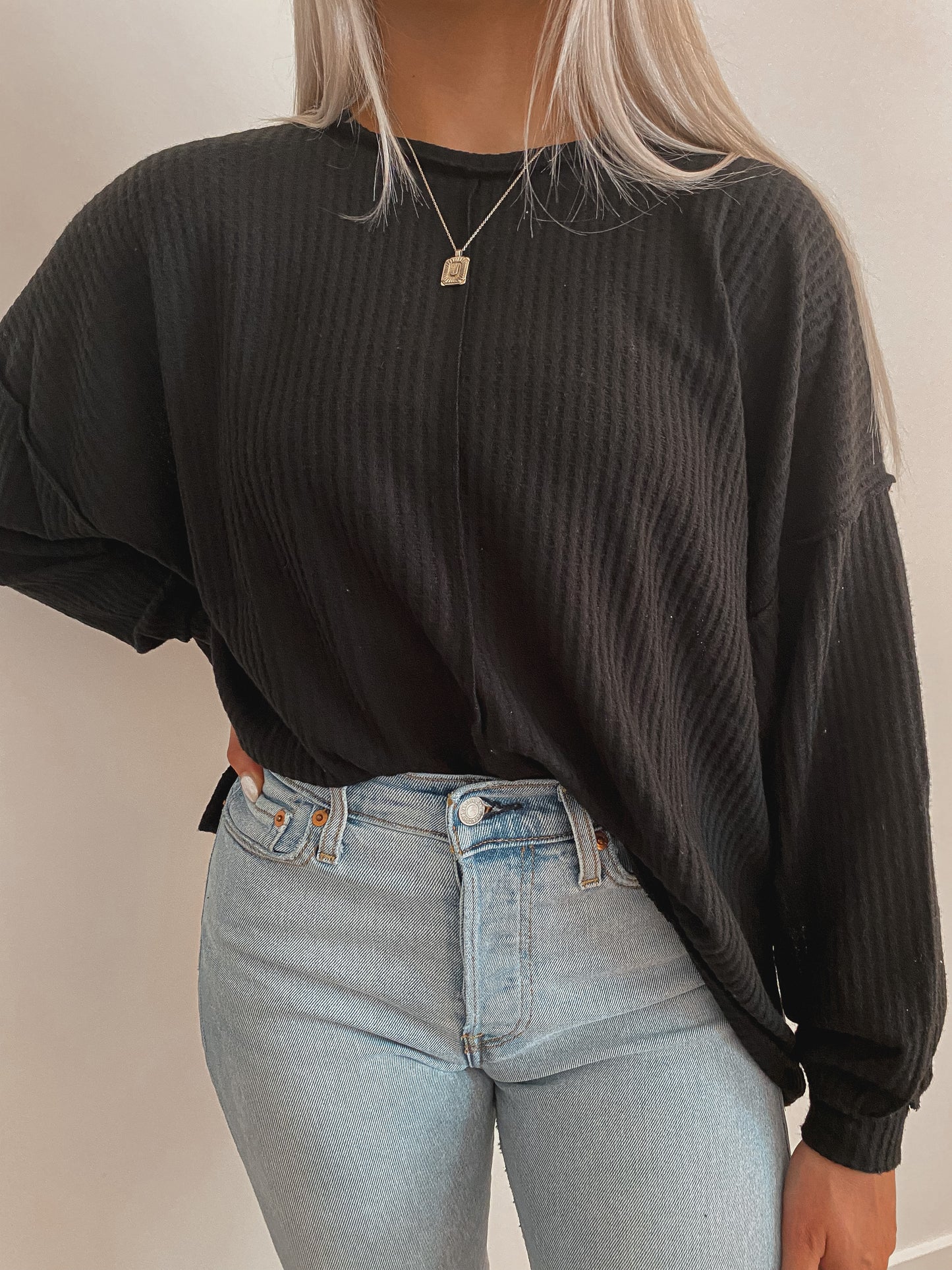 Oversized Exposed Seam Sweater