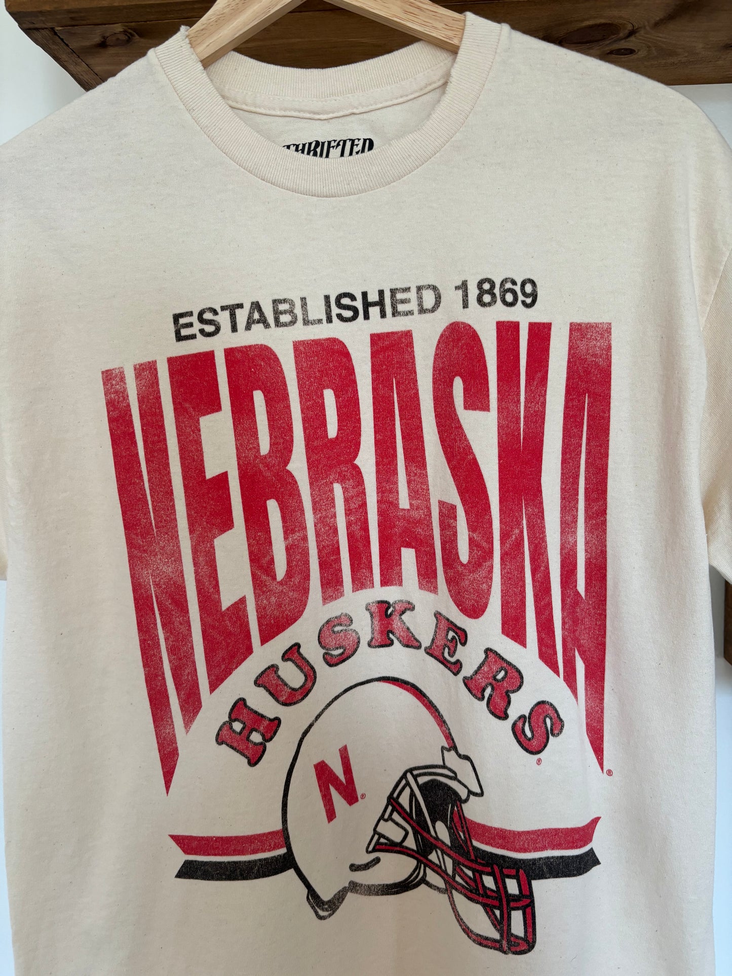 Vintage Nebraska Tee - Thrifted Cream