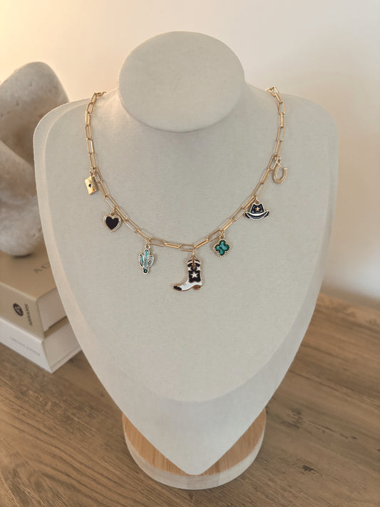 Western Multi Charm Necklace