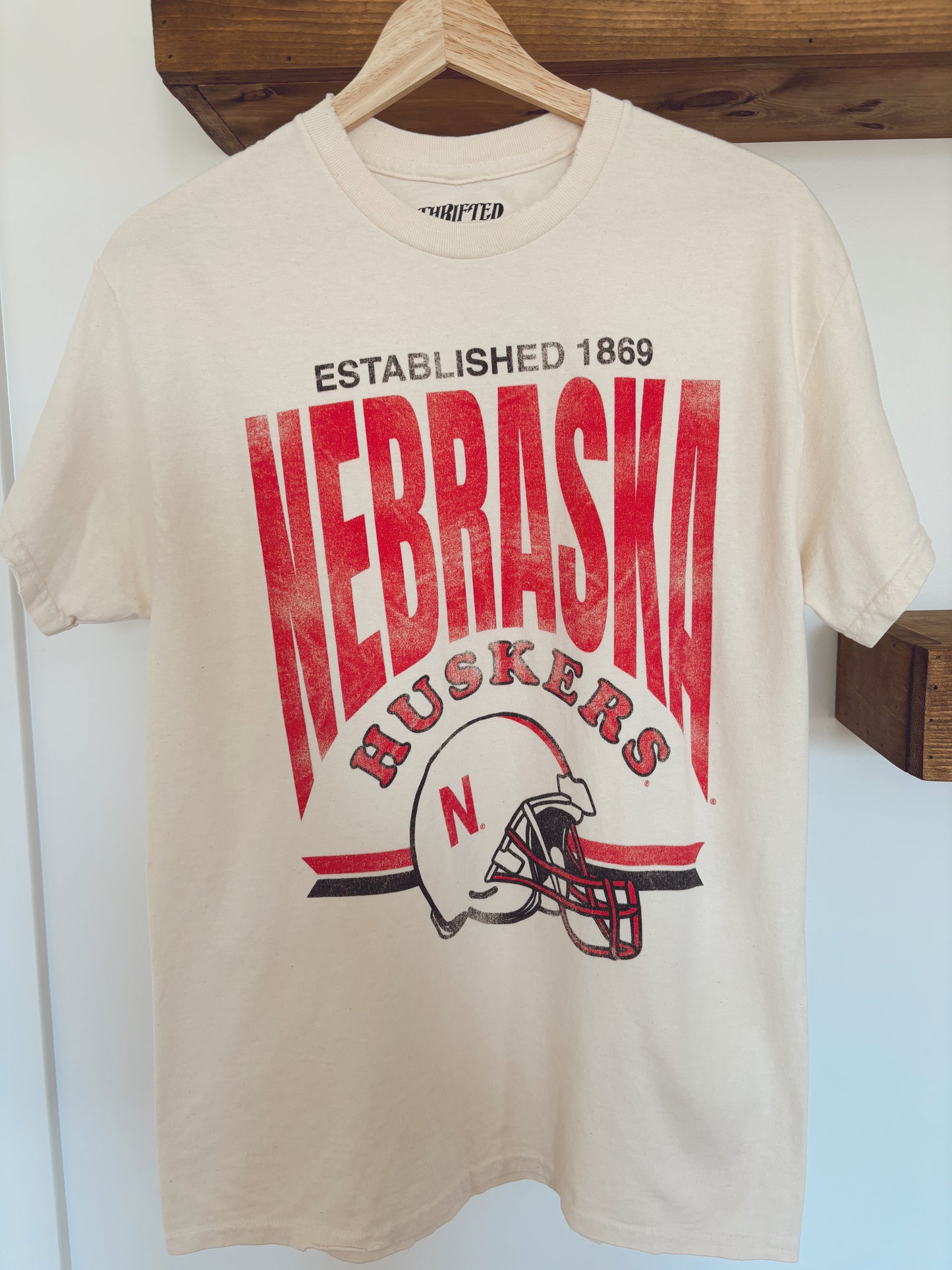 Vintage Nebraska Tee - Thrifted Cream