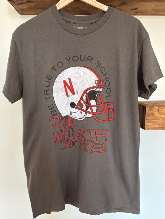 Vintage Nebraska Tee - Dark Gray