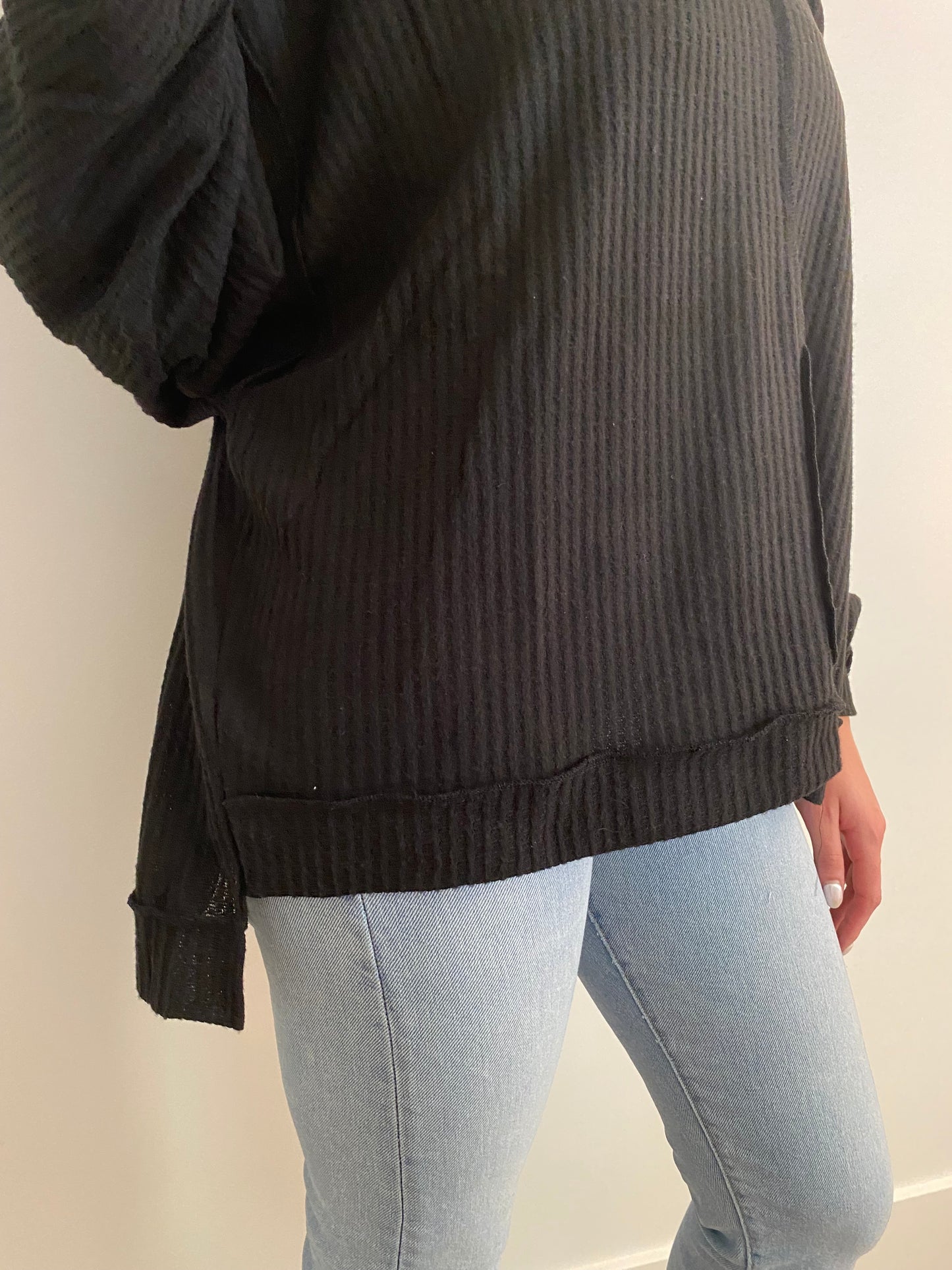 Oversized Exposed Seam Sweater