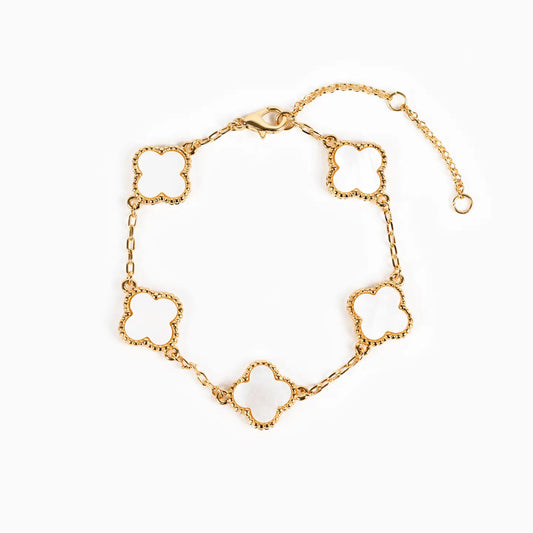 Clover Bracelet - Cream