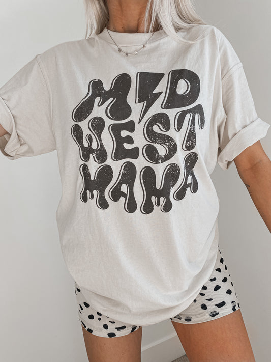 Mid West Mama Oversized Graphic Tee